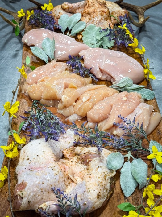 Chicken breasts, tenders, and quarters at The Meat Hook
