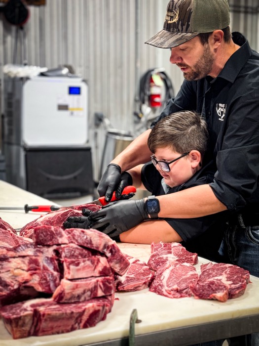 Father and son butchering at The Meat Hook