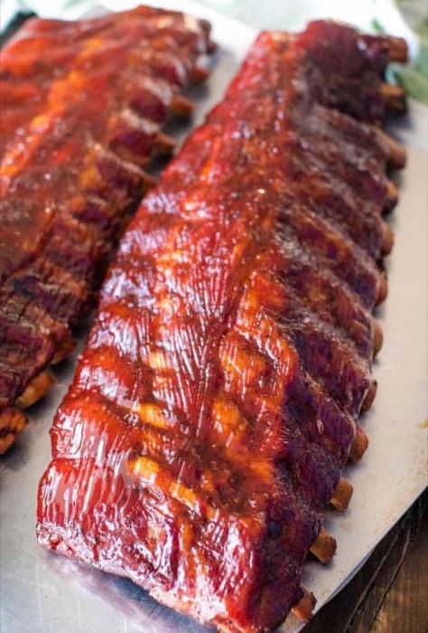 Smoked baby back ribs at The Meat Hook